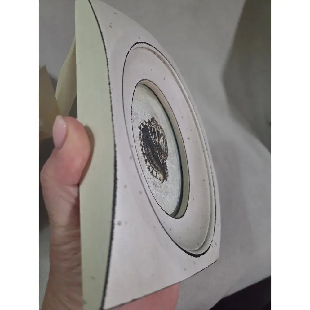 Oval Ribbon Hanging 3d Picture Frame Shabby Chic Coastal Cottage Core